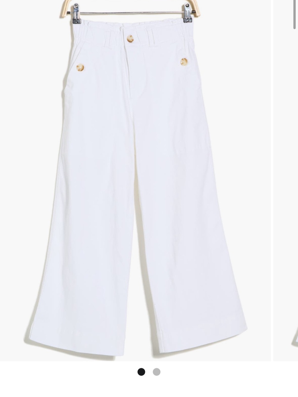 Democracy White Wide Leg Flare Jeans